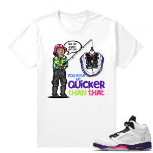 Bel-Air 5s Alternate sneaker tees - White - Almost Got EM