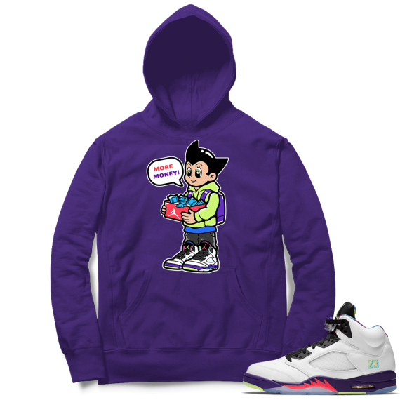 Bel Air 5s Sneaker Hoodie - Purple - More Sneaker Money