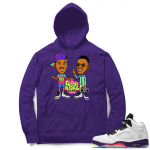 Bel Air 5s Sneaker Hoodie - Purple - Will and Jazz