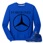 Blue Suede 5 Crewneck Foreigner Crewneck 'Benz' - Royal Blue Crewneck