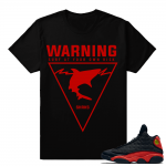 Bred 13 - Surf Warning Streetwear Sneaker tee - Black