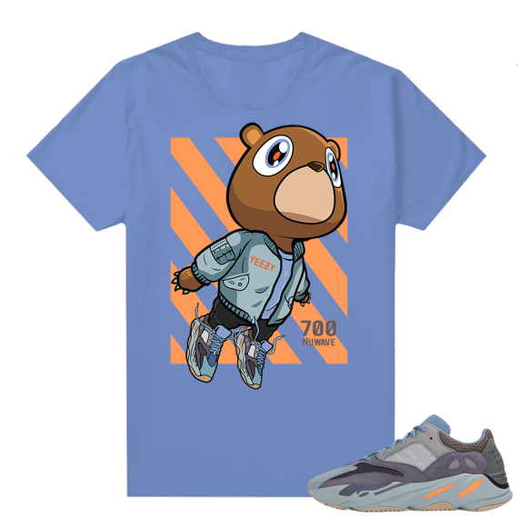 Carbon Blue Yeezy 700 |Bear Boost 700 | Blue shirt