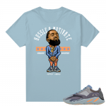 Carbon Blue Yeezy 700 | Nipsey Hussle Motivate | Carbon Blue shirt