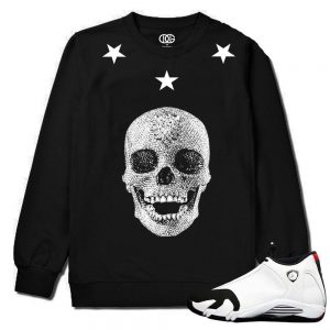 Black Toe 14s | Hirst Skull Crewneck Sweater Black