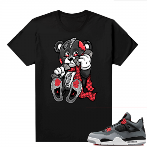 Infrared 4s - Tees Black Designer Bear