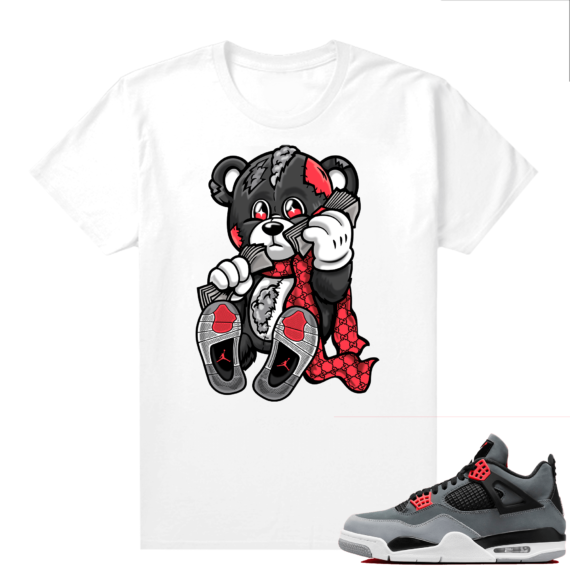 Infrared 4s - Tees White Designer Bear