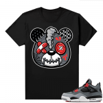 Jordan 4 Infrared Shirts - Black Heartbreak Bear