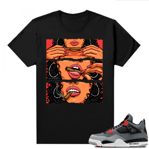 Jordan 4 Infrared Shirts - Black Lit