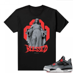 Jordan 4 Infrared Shirts - Black Marcello Gior Blessed