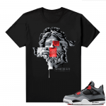 Jordan 4 Infrared Shirts - Black Marcello Gior Greek God