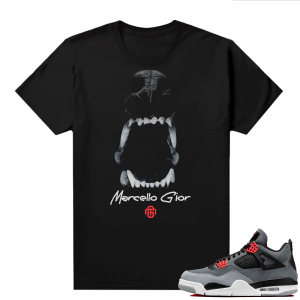 Jordan 4 Infrared Shirts - Black Marcello Gior Instincts