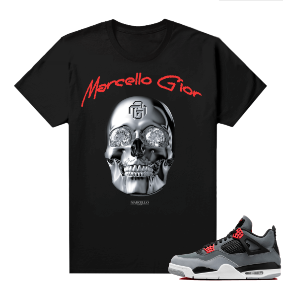 Jordan 4 Infrared Shirts - Black Marcello Gior Rich Forever