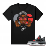 Jordan 4 Infrared Shirts - Black Mars