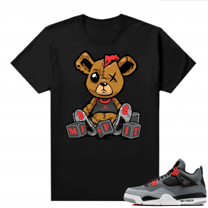 Jordan 4 Infrared Shirts - Black Misfit Teddy