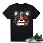 Jordan 4 Infrared Shirts - Black Misunderstood Bear