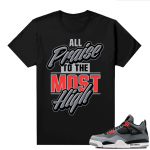 Jordan 4 Infrared Shirts - Black Most High