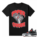 Jordan 4 Infrared Shirts - Black Paper Chaser