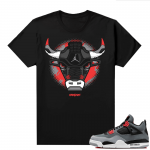 Jordan 4 Infrared Shirts - Black Rare Air Bull