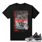 Jordan 4 Infrared Shirts - Black Rebel