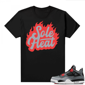 Jordan 4 Infrared Shirts - Black Soleheat Logo