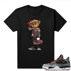 Jordan 4 Infrared Shirts - Black Soulja Bear