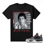 Jordan 4 Infrared Shirts - Black Tony Montana