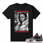 Jordan 4 Infrared Shirts - Black TopRank Kendrick