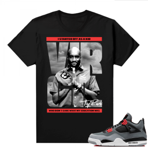 Jordan 4 Infrared Shirts - Black TopRank Virgil