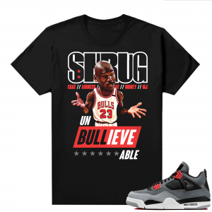 Jordan 4 Infrared Shirts - Black Unbelievable