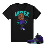 Alternate Grape 5s Sneaker Tees - Black - Dababy Vibez