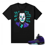 Alternate Grape 5s Sneaker Tees - Black - Joker