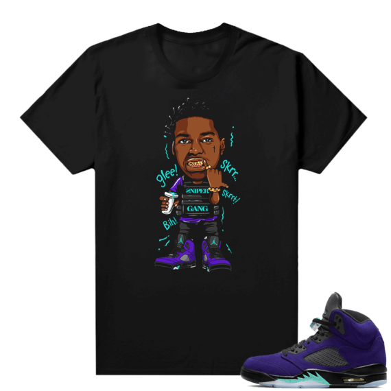 Alternate Grape 5s Sneaker Tees - Black - Kodak Glee