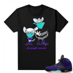 Alternate Grape 5s Sneaker Tees - Black - Sneaker Heist