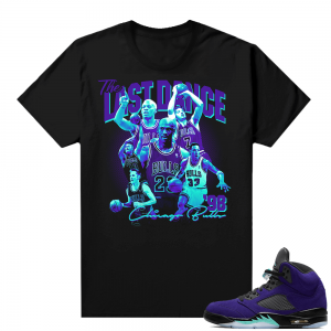 Alternate Grape 5s Sneaker Tees - Black - The Last Dance