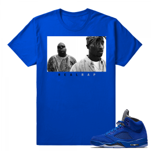 Blue Suede 5s Shirt 'Real Rap' T-Shirt Royal