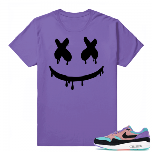 Air Max 1 Have A Nike Day | Smiley Drip | Purple Shirt