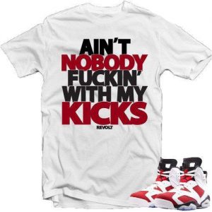 Aint Nobody White Tee (Carmine 6s)