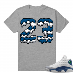 French Blue 13s Shirts Heather Grey 23 Drip