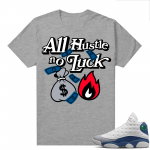 French Blue 13s Shirts Heather Grey All Hustle