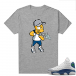 French Blue 13s Shirts Heather Grey Bart Big Spender