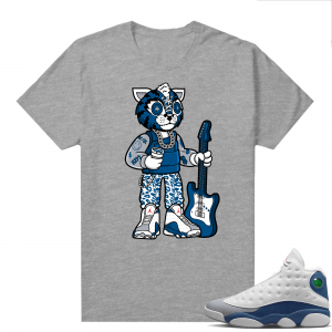 French Blue 13s Shirts Heather Grey Bobcat Toy