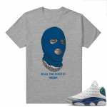 French Blue 13s Shirts Heather Grey Dead Presidents