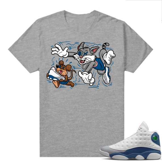 French Blue 13s Shirts Heather Grey Finessed