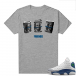 French Blue 13s Shirts Heather Grey Friends