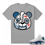 French Blue 13s Shirts Heather Grey Heartbreak Bear