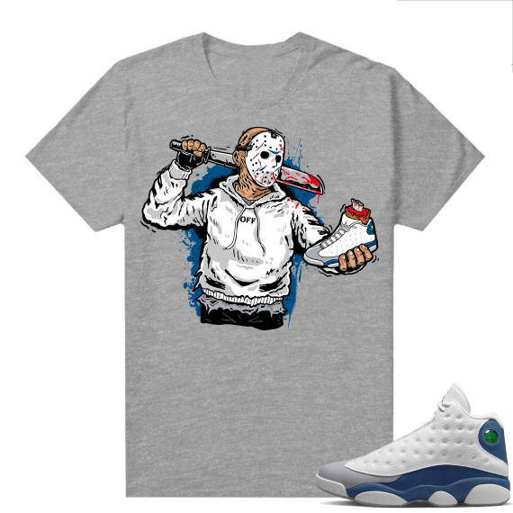 French Blue 13s Shirts Heather Grey Jason Cop