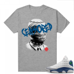 French Blue 13s Shirts Heather Grey Marcello Gior Censored