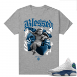 French Blue 13s Shirts Heather Grey Marcello Gior Divine Blessed