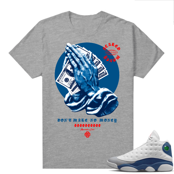 French Blue 13s Shirts Heather Grey Marcello Gior Scared Money