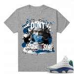 French Blue 13s Shirts Heather Grey Medusa